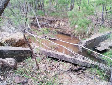 Treen Brook prior to restoration