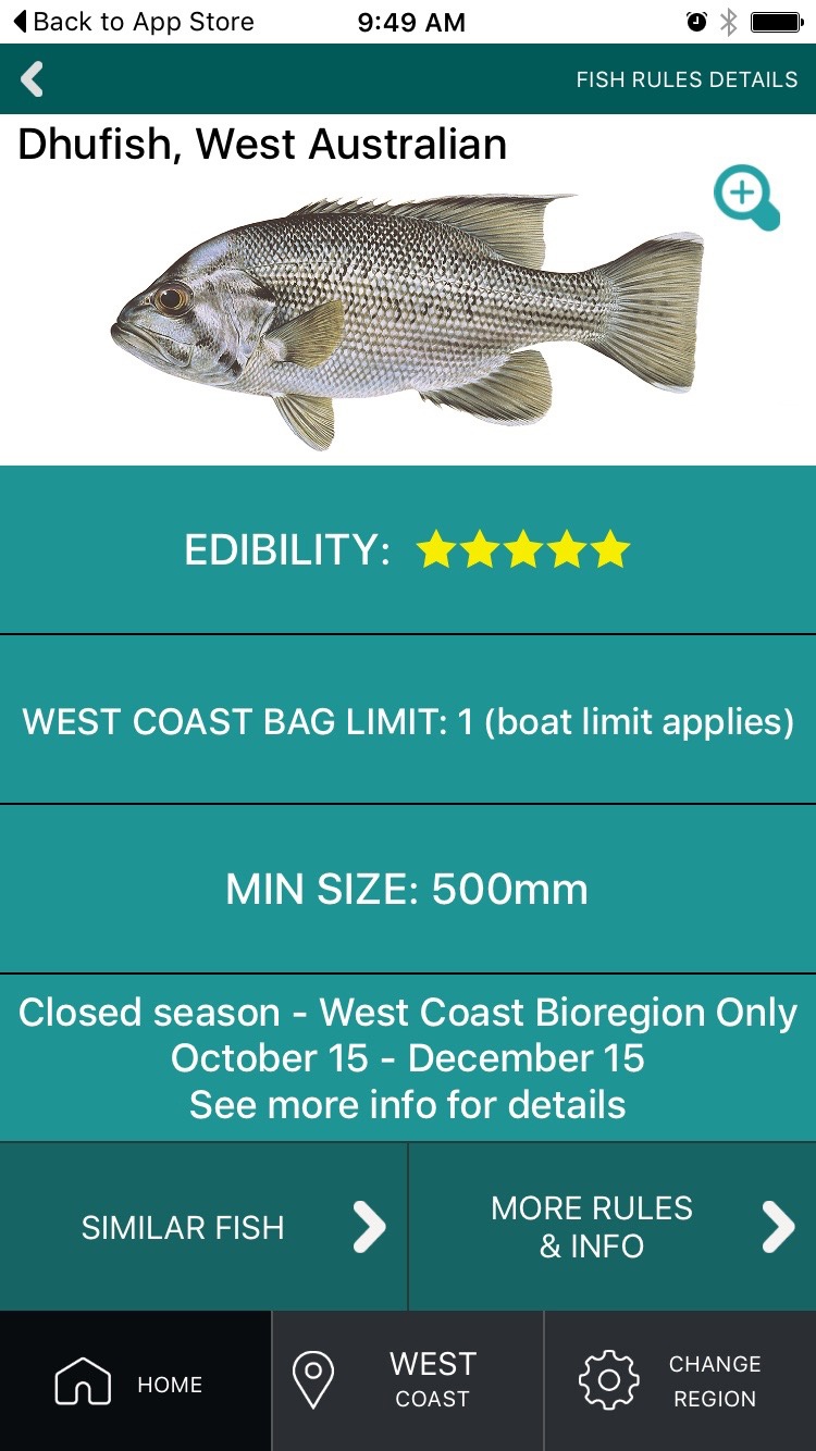 Recfishwest App Screenshot 2