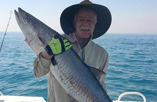 Spanish mackerel caught in Broome