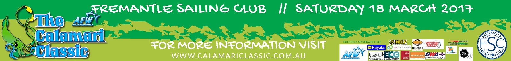 Fremantle Sailing Club Calamari Classic 2017 banner ad