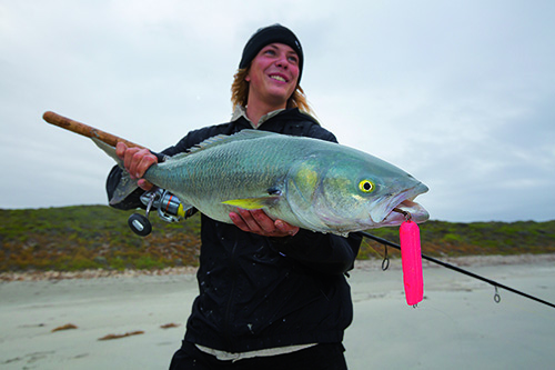 Salmon on a Richter Lures Plug