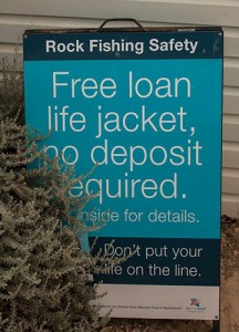 Life Jacket Loan Sign